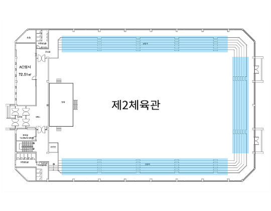 제2체육관 좌석배치도